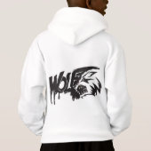 Stilvolle Jugendherberge mit Skorpion-Design Hoodie (Rückseite)