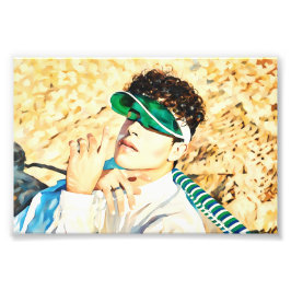 Stilvolle junge Erwachsene entspannen im Freien Fotodruck