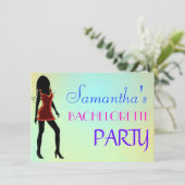 Stilvolle Junggeselinnen-Abschied-/Hennennachtsein Einladung (Stehend Vorderseite)