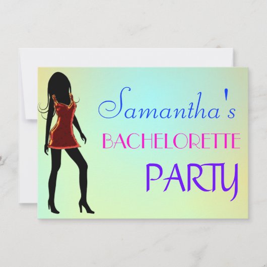 Stilvolle Junggeselinnen-Abschied-/Hennennachtsein Einladung (Vorderseite)