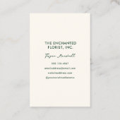 Stilvolle Jungle Leopard Hibiskus Blume Visitenkarte (Rückseite)