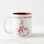 Stilvolle Kaffee-Tasse - Brew with Charm Zweifarbige Tasse (Links)