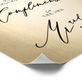 Stilvolle Kalligrafie Script Gents Cigar Bar Sign Poster (Ecke)