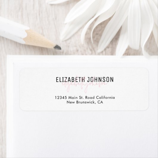 Stilvolle Kalligrafie Script Simple Girly Pink Lab (Insitu)