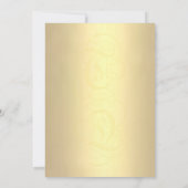 Stilvolle Kalligraphie in Rot und Gold Vielen Dank Dankeskarte (Rückseite)