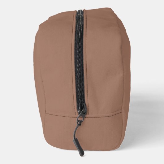 Stilvolle Kalligraphie Monogram Name Mocha Brown Waschbeutel (Rechts)