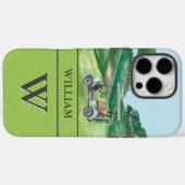 Stilvolle Kartkursklubs Monogram Name Case-Mate iPhone Hülle (Rückseite (Horizontal))