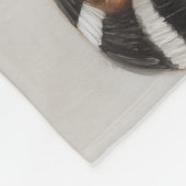 Stilvolle Katze mit runder Brille Fleecedecke (Ecke)