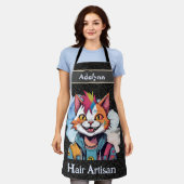Stilvolle Katzengeschenke für Friseursalons Friseu Schürze (Getragen)