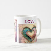 Stilvolle Keramik-Tasse für Kaffee, Tee oder heiße Kaffeetasse (VorderseiteRechts)