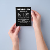 Stilvolle Keyboard-Lektionen Werbung Flyer (Gruppe)