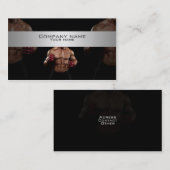 Stilvolle Kickboxen, kämpfende Visitenkarte (Vorne/Hinten)