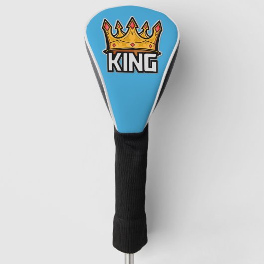 Stilvolle King Crown Golf Head Cover Headcover (Vorderseite)
