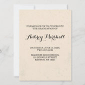 Stilvolle Klasse des 20xx-Abschlusses Einladung (Rückseite)