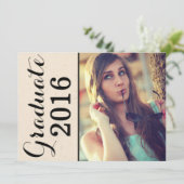 Stilvolle Klasse des 20xx-Abschlusses Einladung (Stehend Vorderseite)