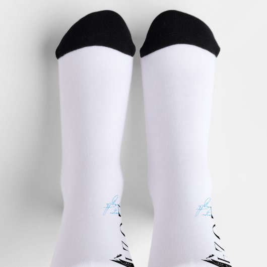 Stilvolle Klasse | Monogramm-Abschluss Socken (Oben)