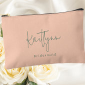 Stilvolle Klassik Individuelle Name Script Bridesm Zubehörtasche