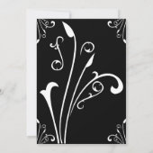 Stilvolle klassische Frame Retro Ornament Hello Ba Einladung (Rückseite)