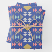 Stilvolle klassische geometrische Formen Muster in Geschenkpapier Set (Beispiel)