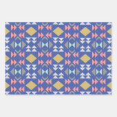 Stilvolle klassische geometrische Formen Muster in Geschenkpapier Set (Vorderseite)