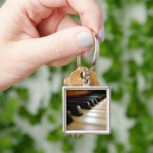 Stilvolle Klaviertastatur Schlüsselanhänger (Hand)