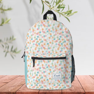 Stilvolle Klettbläschen mit Aquarellfarbe Bedruckter Rucksack
