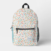 Stilvolle Klettbläschen mit Aquarellfarbe Bedruckter Rucksack (Vorderseite)