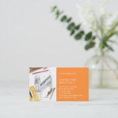 Stilvolle Konstruktionsarbeiten moderner Architekt Visitenkarte (Stehend Vorderseite)