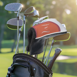 Stilvolle Koralle und Magenta Rosa Arch mit Monogr Golf Headcover