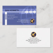 Stilvolle kreative Waffenlinie globaler Import Exp Visitenkarte (Vorne/Hinten)