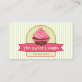 Stilvolle Kuchen-Nachtische Visitenkarte (Vorderseite)