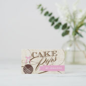 Stilvolle Kuchen-Pop-Geschäfts-Karte Visitenkarte (Stehend Vorderseite)