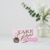 Stilvolle Kuchen-Pop-Geschäfts-Karte Visitenkarte (Stehend Vorderseite)