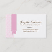 Stilvolle Kuchen-Pop-Geschäfts-Karte Visitenkarte (Rückseite)