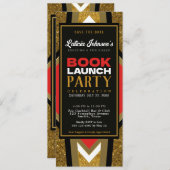 Stilvolle kühne, moderne geometrische Bucheinführu Einladung (Vorne/Hinten)