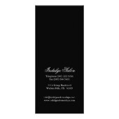 Stilvolle kundengerechte Salon-Gestell-Karte Werbekarte (Hinten)