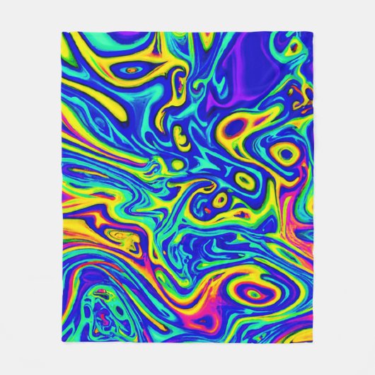 Stilvolle Kunstmuster Fleecedecke (Vorderseite)