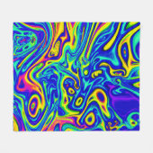 Stilvolle Kunstmuster Fleecedecke (Vorderseite (Horizontal))