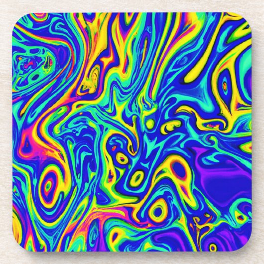 Stilvolle Kunstmuster Getränkeuntersetzer (Vorderseite)