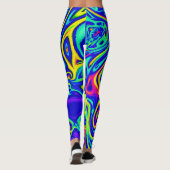 Stilvolle Kunstmuster Leggings (Rückseite)