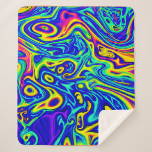 Stilvolle Kunstmuster Sherpadecke