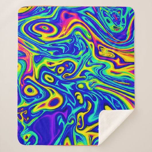 Stilvolle Kunstmuster Sherpadecke (Vorderseite)