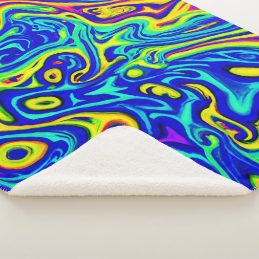 Stilvolle Kunstmuster Sherpadecke (3/4)