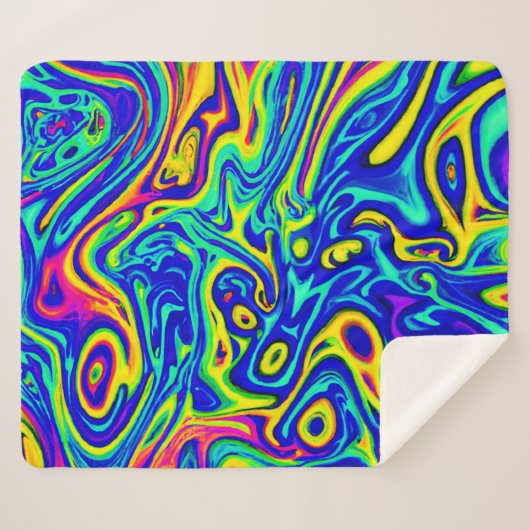 Stilvolle Kunstmuster Sherpadecke (Vorderseite (Horizontal))