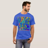 Stilvolle Kunstmuster T-Shirt (Vorne ganz)