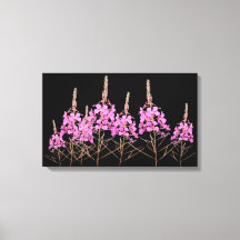Stilvolle Kunstwerke lila Rosa Wild Feuer floralen