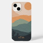 Stilvolle Landschaft Boho Earthy Abstrakte Wüste Case-Mate iPhone Hülle (Rückseite)