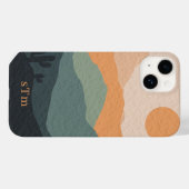 Stilvolle Landschaft Boho Earthy Abstrakte Wüste Case-Mate iPhone Hülle (Rückseite (Horizontal))