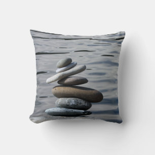 Stilvolle Landschaft, Zen Stones, Meer Kissen