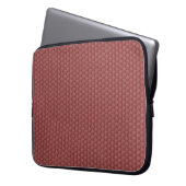 Stilvolle Laptop-Schlucht, Maroon Floral Mini-Prin Laptopschutzhülle (Vorderseite Links)